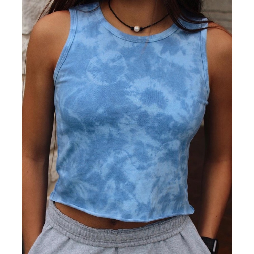 Tie Dye Cropped Tank Top